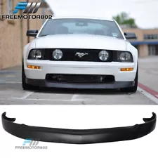 Fits 2005-2009 Ford Mustang GT V8 Model Front Bumper Lip Unpainted Black PU