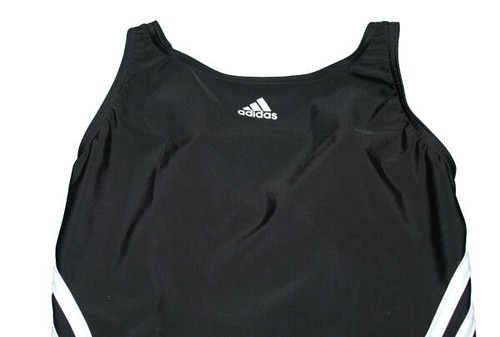 BADEANZUG ADIDAS INFINITEX IB6009 SCHWIMMANZUG SCHWARZ STREIFEN Gr. 140 NEU - Bild 2 von 5