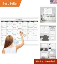 Reusable Undated Dry Erase Calendar - 40" x 30" Design for All Occasions
