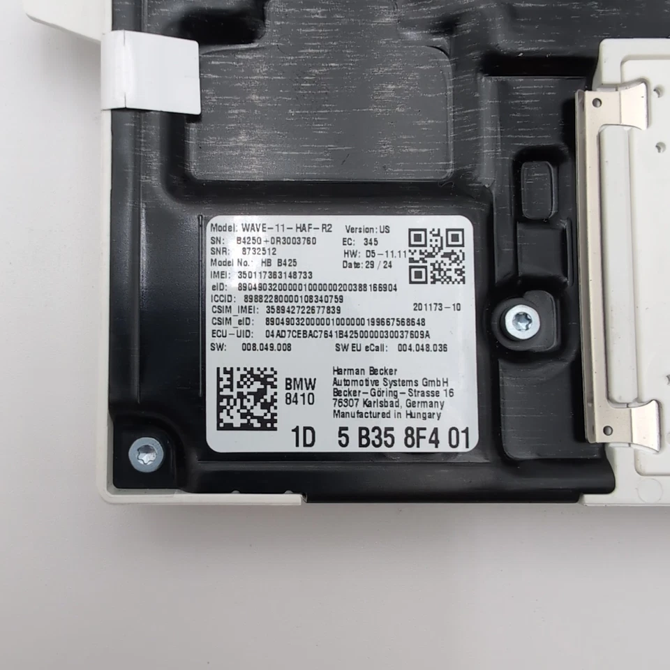 MÓDULO DE CONTROL TELEMÁTICO BMW IX 2024 5B358F4 Foto 4 de 4