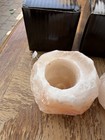 Himalayan Salt Tea Light Holders Pink White Natural Decorative Set — photo 5