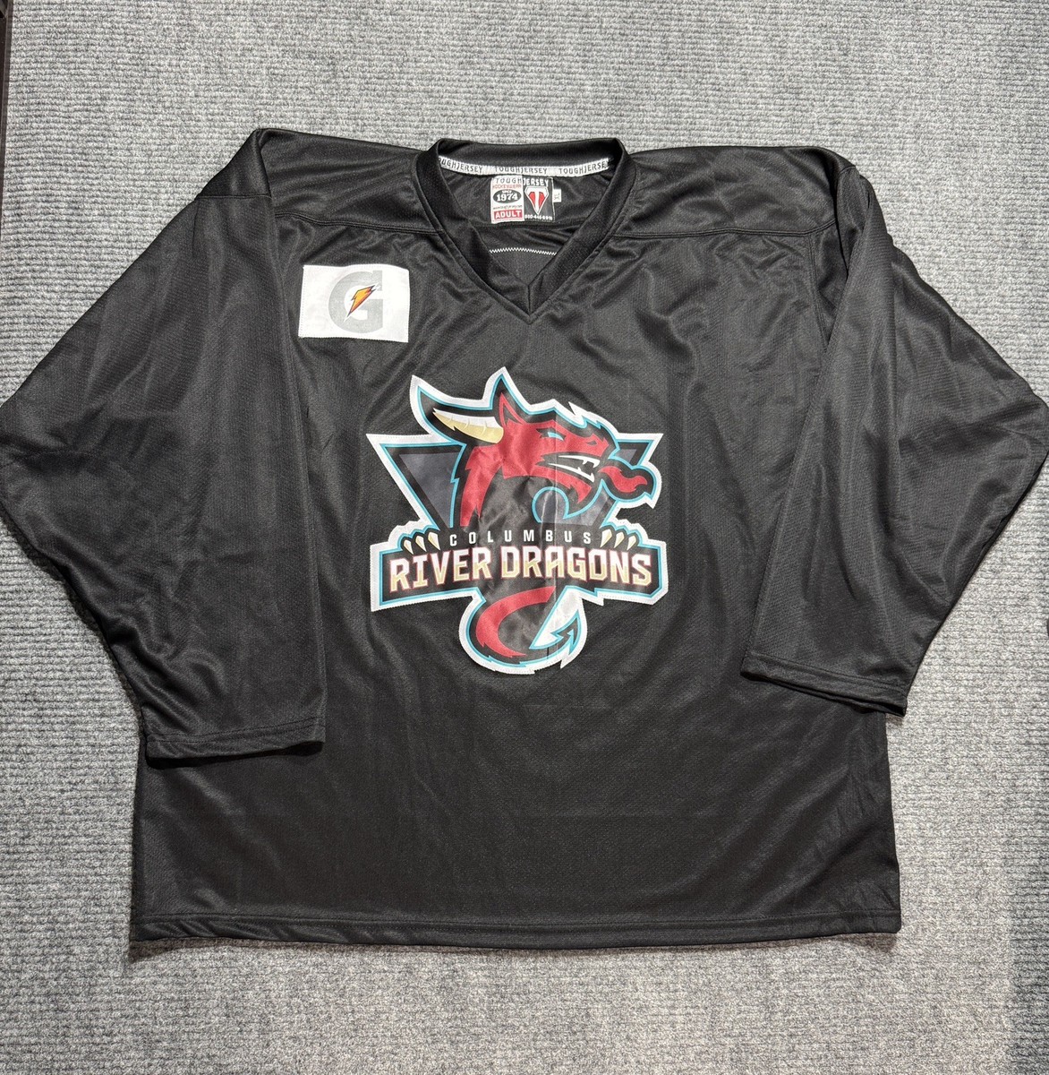 Columbus River Dragons Hockey Jersey Adult XXXL Black Georgia FPHL