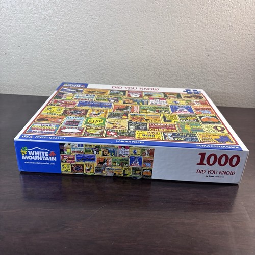 “Did You Know?” By Steve Cameron White Mountain 1000 Piece Jigsaw Puzzle - Picture 6 of 9