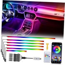 Acrylic 6 in 1 Car LED Lights Interior, 6 in 1 (1*43.3in + 4*29.5in + 1*13.7in)