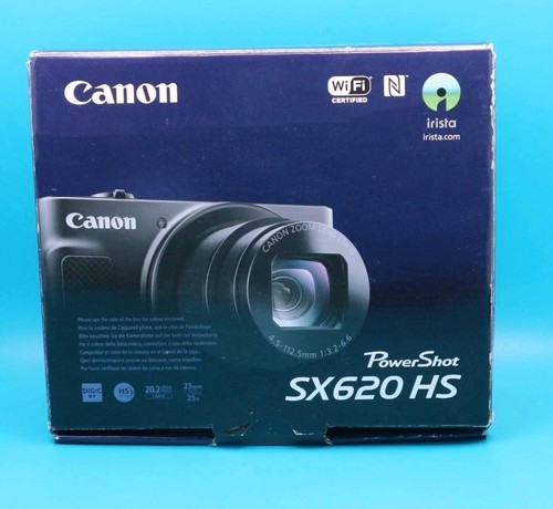 Canon Powershot SX620 HS Digital Compact Camera 20.2MP Black Wi-Fi Digicam CCD - Picture 2 of 8