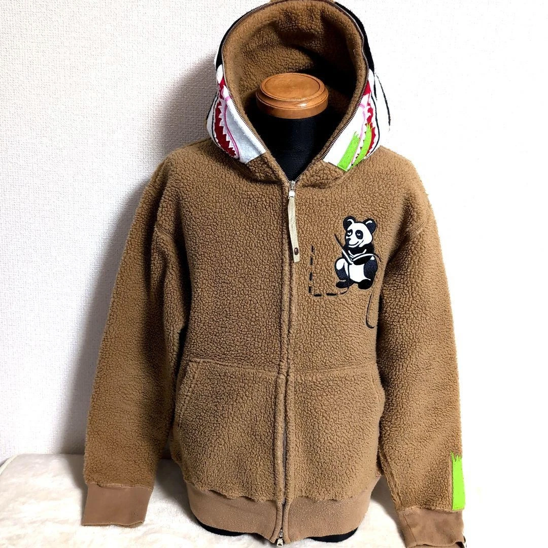 A BATHING APE (BAPE) Giacca pile BAPE Panda UOMO L JP taglia usata ottima