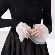 2Pcs Fake Sleeve Cuff Accessories Vintage Lace Cuff Arm Warmers Wrist Cuffs