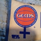 RARE 1979 NEW JERSEY GEMS WBL WOMAN’S BASKETBALL BALL PENNANT — photo 3