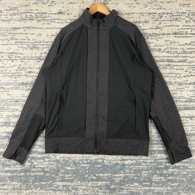 Lululemon Mens Tactic Jacket XL Full Zip Gray Hybrid Technical Track Coat