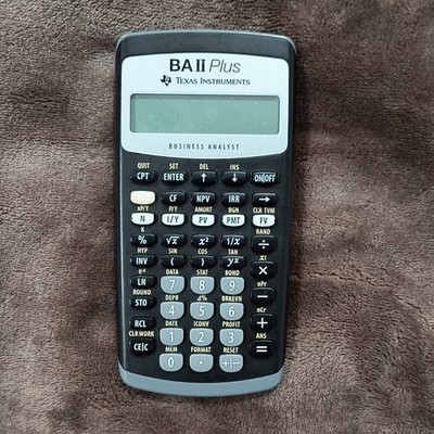 Texas Instruments BA II Plus Financial Calculator, Handheld LCD, Battery Powered