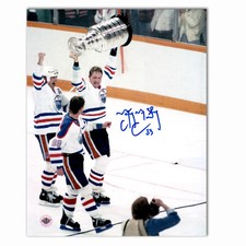 Marty McSorley Autographed Edmonton Oilers Stanley Cup 8x10 Photo