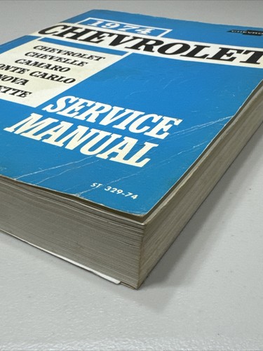 Original 1974 Chevy Car Service Manual Chevrolet Shop Book ST 329-74 - Bild 4 von 8
