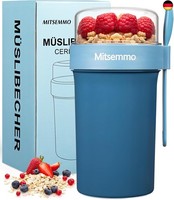 MüSlibecher To Go 760Ml+230Ml,Joghurtbecher To Go Mit LöFfel,MüSli Cup To Go Bec