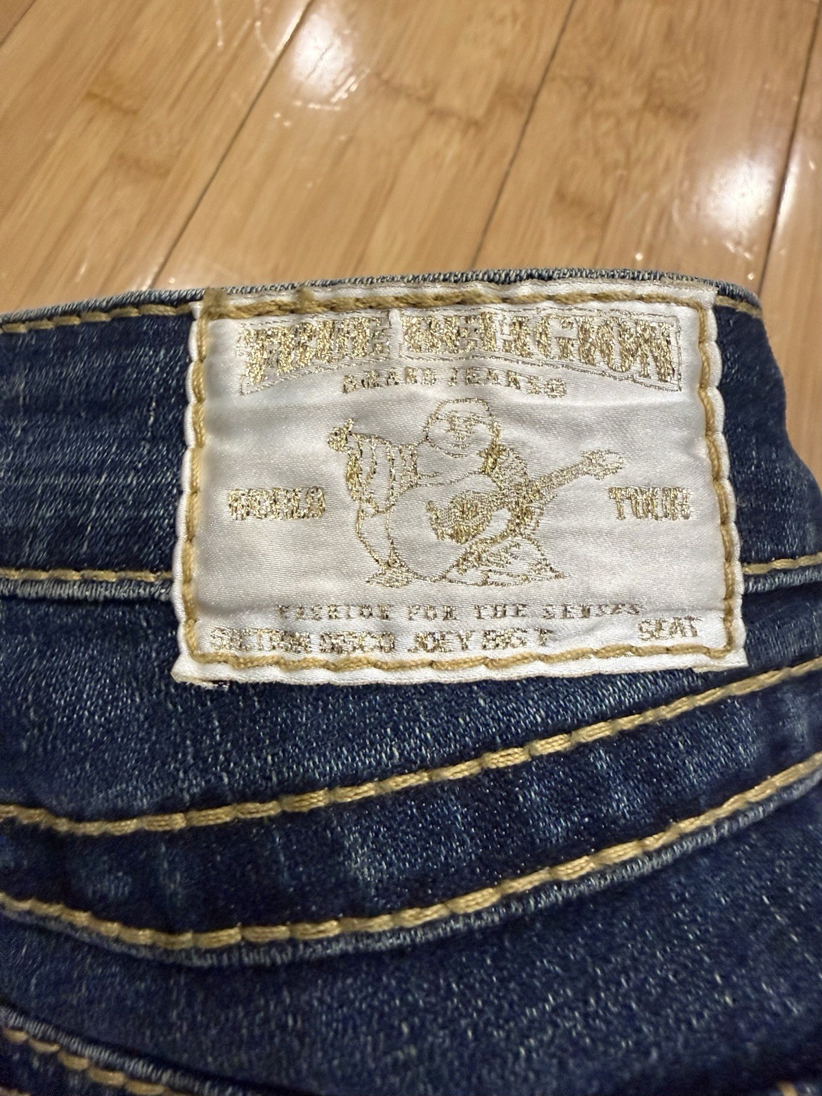 True Religion Disco Joey Big T Jeans Crystal Buttons Women’s 32 Flare Leg Y2K thumbnail 14