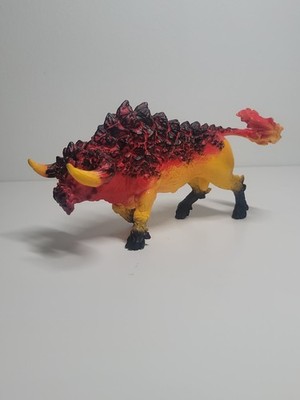 Schleich Eldrador Creatures Fire Bull Figure Animal