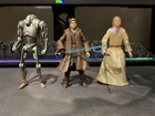 Star Wars 3.75" lot Anakin Force Ghost Apprentice Super Battle Droid Figure 1/18