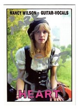 NANCY WILSON authentic hand signed trading card     HEART GUITARIST     TO MARK