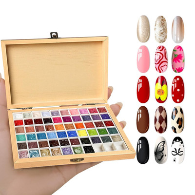 Sponge Mini Paint Patting Gel Polish & Tools Kit, 57 Colors Ombre Nail Gradient