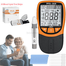 5-in-1 Home Cholesterol Test Kit Blood Lipid Triglycerides Monitor Fast Results