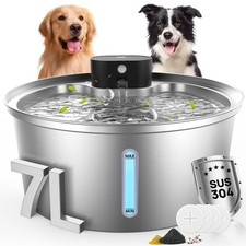 Dog Water Fountain for Large Dogs, 2025 Upgraded Fully Stainless Steel Automa...
