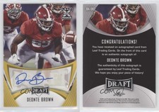 2021 Leaf Draft Auto Gold Deonte Brown #BA-DB2 Auto