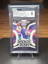 2024 Panini Rookies and Stars Rookie Rush #8 JJ McCarthy CGC NM/MINT 8