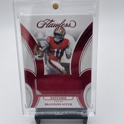 2025 PANINI FLAWLESS PATCHES BRANDON AIYUK  11/15 JERSEY MATCH- 49ers
