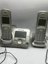 Panasonic KX-TG4131 Cordless Home Phone Answering Machine w/ 2 Handsets