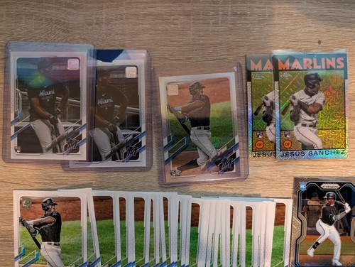 Lot of 42 Premium Jesus Sanchez Rookie RC Prospect Cards w/Chrome, Rainbow + SP - Picture 2 of 4