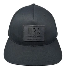 NRS 1972 Snapback Hat Black One Size Solid Adjustable Vent Holes Outdoor