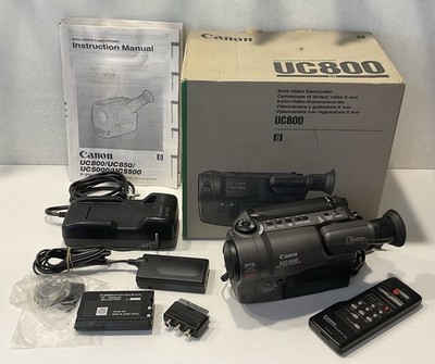 Canon Uc800e Camcorder 8mm funktionsfähig Box Vintage Camcorder