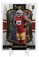 2025 Panini Select Football Alfred Collins #17 San Francisco 49ers Concourse RC