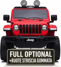 Auto Macchina Elettrica Jeep Wrangler Rubicon 12V per Bambini porte apribili Con