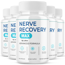  5 Packs Nerve Recovery Max Capsules Advanced Support Neuropathy Pills 300 ct 