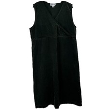 Westbound Corduroy Jumper Dress Size XL Dark Green Cottagecore Dark Academia