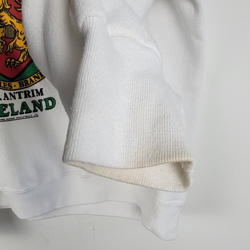 Sudadera De Colección Años 80 O'Neal's Fine Ales Irlanda Talla L Suéter Blanco Hecha en EE. UU. - Imagen 7 de 21