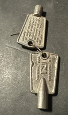 Two Vintage National Lock Freezer Keys Rockford Illinois