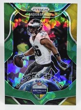 2025 Panini Prizm Saquon Barkley Global Reach Green Cracked Ice