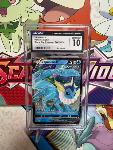 Vaporeon V graded CGC 10 for sale on eBay