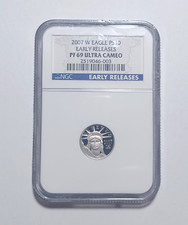 2007 W $10 Proof Platinum Eagle  1/10 oz ?  NGC PF69 Early Releases 3790.00 per troy oz