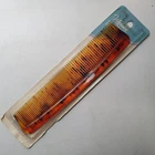 Vintage New WILHOLD 8" Dresser Comb Clear Brown #7200 Made In USA Sturdy Classic