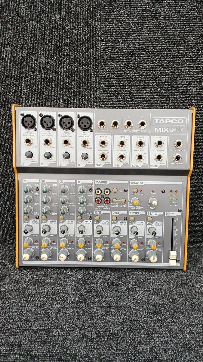 TAPCO MIX 120 - 12 Channel Audio Mixer | eBay