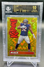 BGS 10 BLACK LABEL - 2019 Panini Absolute KHALIL MACK Gold Kaboom 01/10 #23 Bear