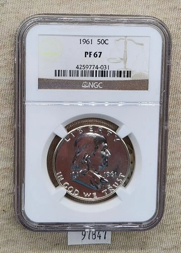 WPCoins ~ 1961 NGC PF67 Franklin Half Dollar