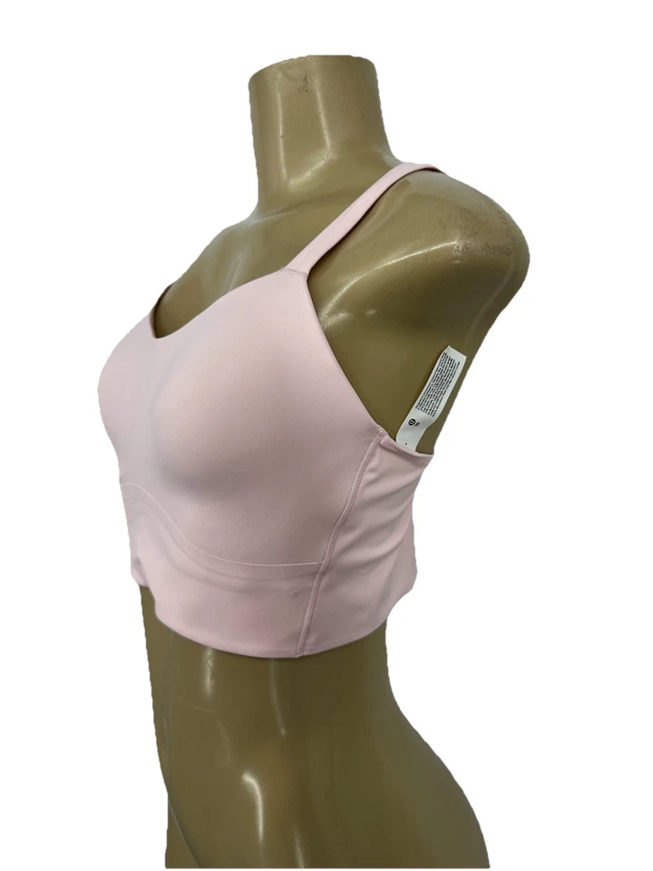 Sutiã Lululemon tamanho 10 feminino Like a Cloud Longline na maré rosa LW2CSIS 1-2 - Imagem 2 de 4