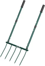 Garden Broadfork 5 Tine Pitchfork Hand Tiller Aerator Tool for Farming