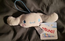 Cinnamoroll Plushie WHITE Keyring Backpack Charm Round 1
