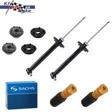 2x GASDRUCK STOSSDÄMPFER MIT DOMLAGER + SACHS STAUBSCHUTZ KIT HINTEN FÜR AUDI