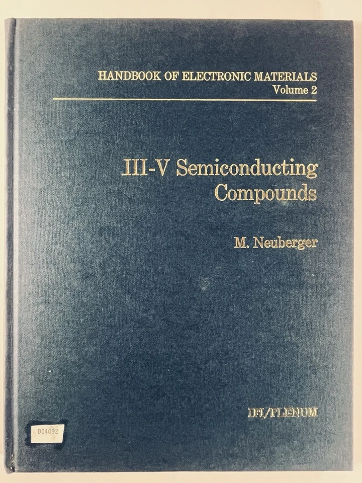 Vintage Electronics Reference ~ III-V Semiconducting Compounds 1971 M. Neuberger Foto 2 de 4