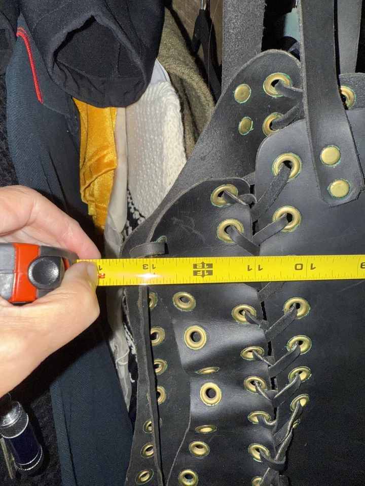 Handmade Halloween Ladies Leather Costume Dress Renaissance Faire - Small - Image 4 of 4